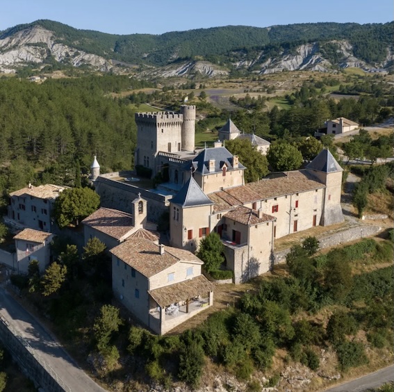 Photo aérienne du Chateau d'Aulan