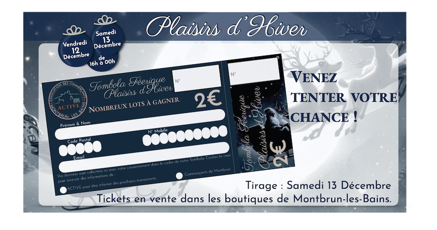 Image du ticket de tombola des Plaisirs d'hiver